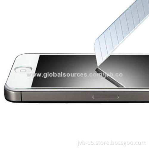 Anti-scratch Tempered Glass Screen Protector for iPhone 5, 0.13mm Thickness